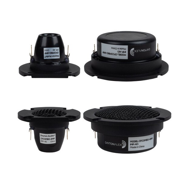 Main product image for Dayton Audio CFCOMBO-4MP 3/4" and 2" Carbon Fiber Tweeter/Mid Combo Matched Sets 4 Ohm285-412